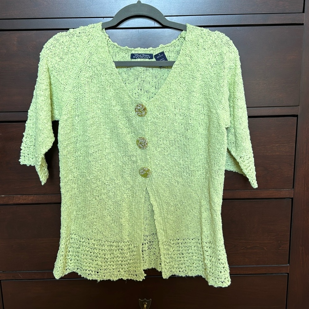 Beautiful light green sweater by Wind River